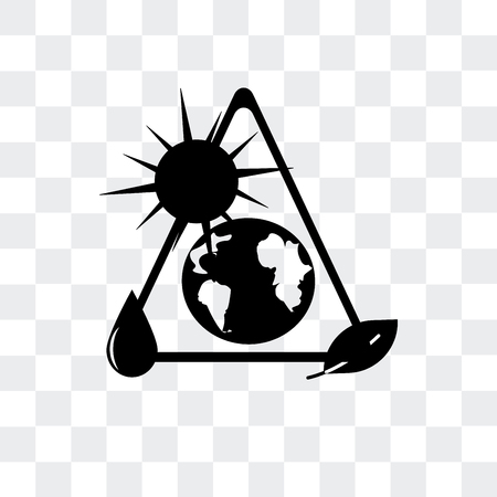 Energy source vector icon isolated on transparent background, energy source logo conceptのイラスト素材