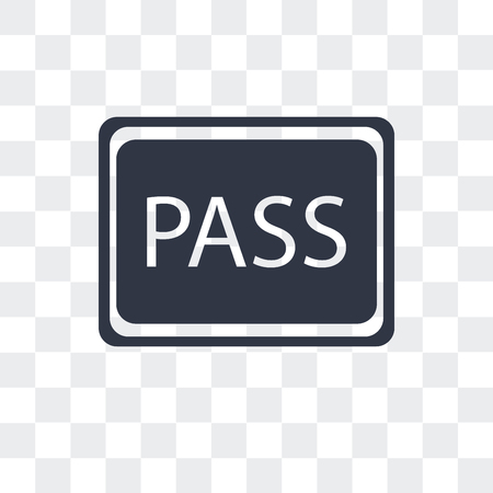 VIP pass vector icon isolated on transparent background, VIP pass logo conceptのイラスト素材