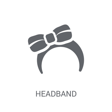 Headband icon. Trendy Headband logo concept on white background from Birthday party and wedding collection. Suitable for use on web apps, mobile apps and print media.のイラスト素材