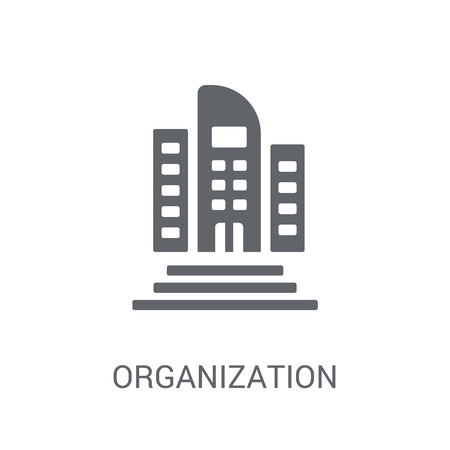 Organization icon. Trendy Organization logo concept on white background from Business and analytics collection. Suitable for use on web apps, mobile apps and print media.のイラスト素材