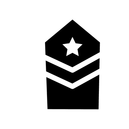 Militar Insignia icon. Trendy Militar Insignia logo concept on white background from army and war collection. Suitable for use on web apps, mobile apps and print media.のイラスト素材