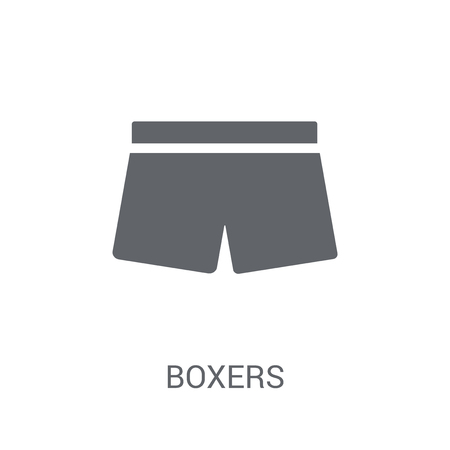 Boxers icon. Trendy Boxers logo concept on white background from Clothes collection. Suitable for use on web apps, mobile apps and print media.のイラスト素材