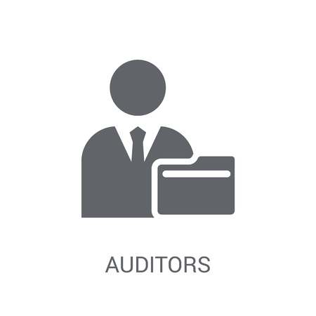 Auditors icon. Trendy Auditors logo concept on white background from business collection. Suitable for use on web apps, mobile apps and print media.のイラスト素材