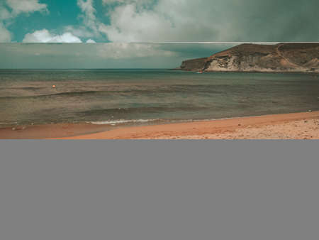 clouds over the seaの写真素材