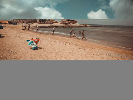 clouds over the seaの写真素材