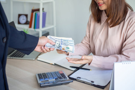 The finance department is submitting salary or bonus to female employees.