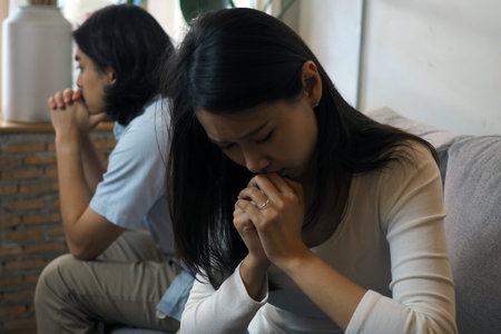 The young man decided to stop the relationship with the girl. break up concept