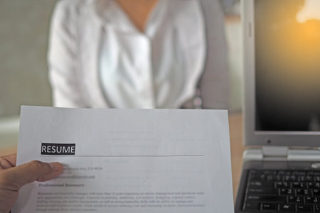 Executives are interviewing applicants. Look at the resume information during the quiz.