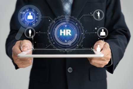 Human resources or human resource management, target darts focus on the requirement, employee for human development recruitment Leadership and customer target.resume, interview, AIM, competenceの写真素材