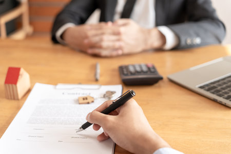 lease, sign on contact for rental and buy home, rent house, Sales, loan credit financial, insurance, Seller, dealer, landlord ,mortgage property, realtor, success, homeowner, ownership, residentialの写真素材