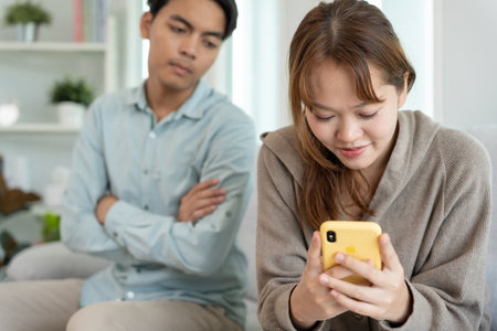 Double dating, Cheat on somebody, To have a fling, Bit on the side , Commit adultery ,Polygamy, husband was having an affair. family problem, infidelity, divorce and separate,の写真素材