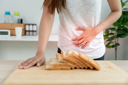 Wheat allergy, gluten allergy, women refuse to eat bread, swollen mouth, swollen eyes, itchy rash,...