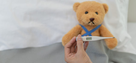sick with a headache, seasonal influenza, allergic, high fever and influenza, resting, virus,...