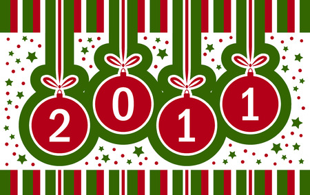 vector new year 2011 backgroundのイラスト素材