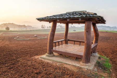 Pavilion at the farmの写真素材