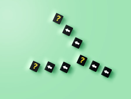 left and right arrows at a crossroadsの写真素材