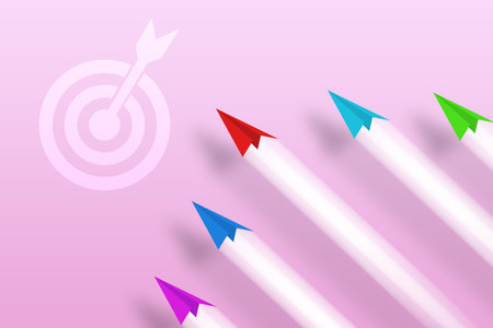 Go towards goals and goals from which you can gain strengthの写真素材