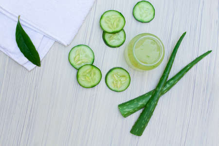Aloe vera.の写真素材
