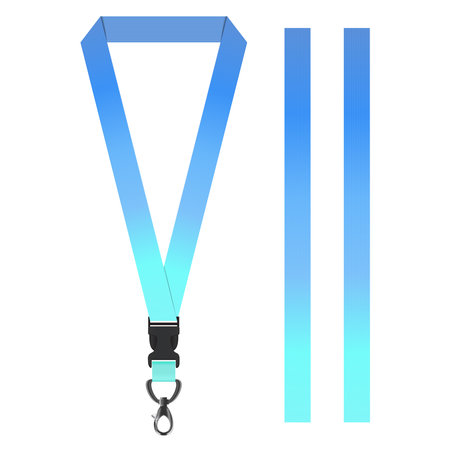 Blue Line Lanyard Template For All Companyのイラスト素材