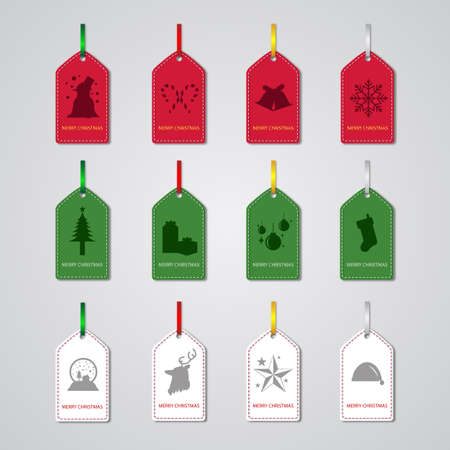 Christmas Tagのイラスト素材