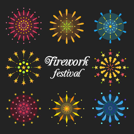 Firework Festivalのイラスト素材