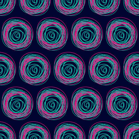 Seamless bright pattern from circles.のイラスト素材