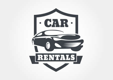Vintage style car rentals label. のイラスト素材