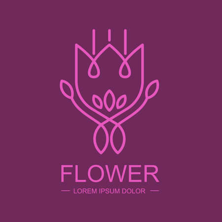 Abstract infinity flower symbol. のイラスト素材