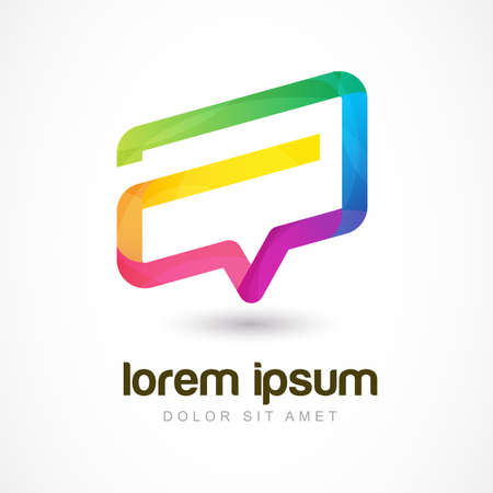 Sign the letter A and speech bubble.のイラスト素材