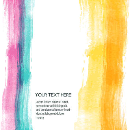 Abstract colorful watercolor stripe background. Vector illustration.のイラスト素材