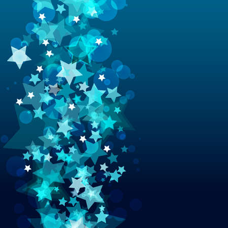 Shiny background with abstract glowing starsのイラスト素材