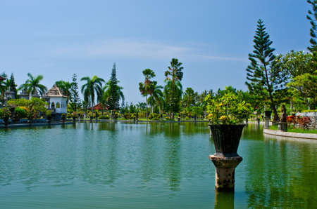 Ujung Water Palace showplace in Karangasem Regency. Bali, Indonesia.のeditorial素材