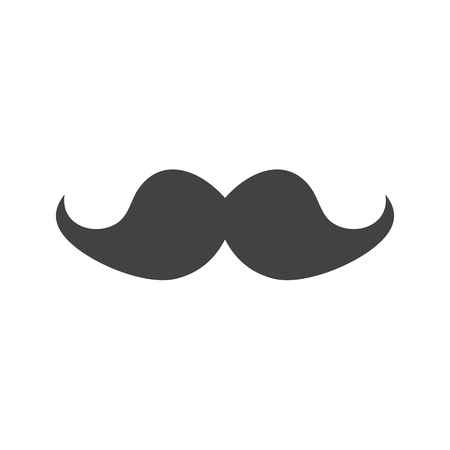 mustache logo vectorのイラスト素材