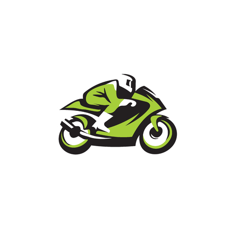 racing bike logo vectorのイラスト素材