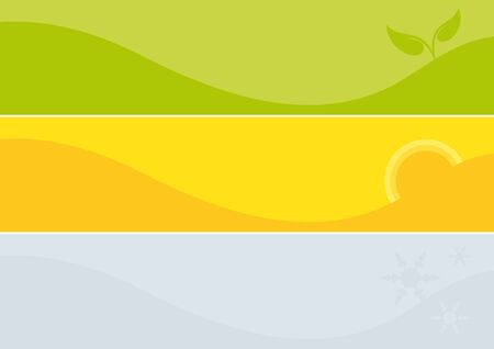 Set of colorful banners. banners for the season. Fine background imagesのイラスト素材