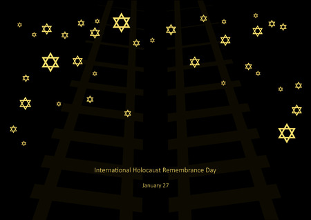 International Holocaust Remembrance Day vector. Vector illustration of Jewish stars. Important dayのイラスト素材