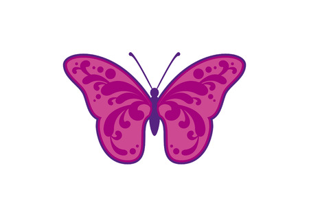Icon of abstract butterfly.のイラスト素材