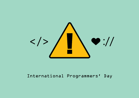 International Programmers' Day vector. Programming icons. Important day