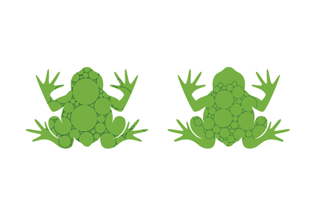Frog abstract Green frogのイラスト素材
