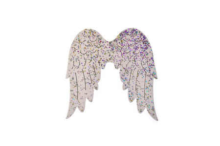 Wings stock images. Angel wings christmas decorations. Wings on a white backgroundの写真素材