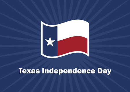 Texas Independence Day vector. Texas flag vector illustration. March 2, 2019. Important dayのイラスト素材