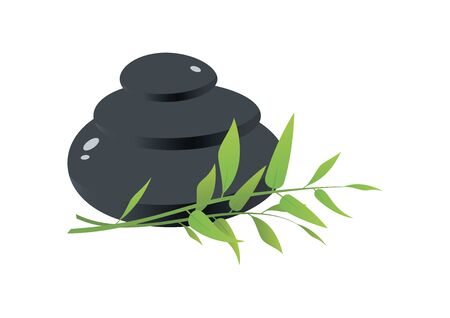 Vector Illustration Keywords: Lava stones isolated on a white background. Vector Illustration Keywords: Lava stones vector iconのイラスト素材