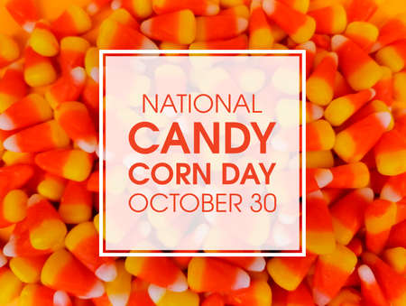 National Candy Corn Day stock images. Popular halloween candy frame images. Candy Corn Day Poster, October 30. Important dayの写真素材