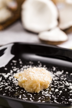 cocada,(coconut sweet) a  typical Brazilian sweet.の写真素材