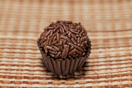 Brigadeiro a brazilian sweet.の写真素材
