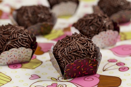 Brigadeiro a brazilian sweet.の写真素材