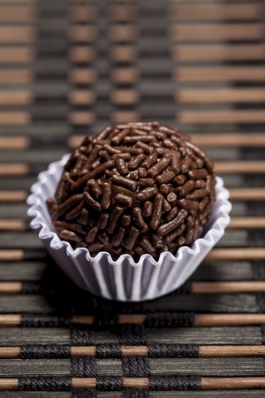 Brigadeiro a brazilian sweet.の写真素材