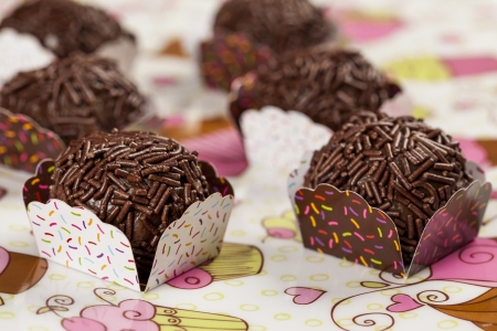 Brigadeiro a brazilian sweet.の写真素材