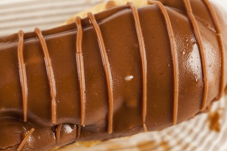 Bomba de chocolate. A Brazilian traditional eclair.の写真素材