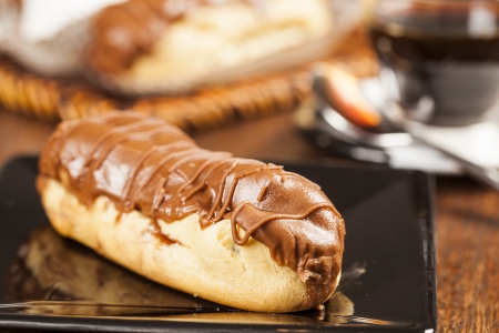 Bomba de chocolate. A Brazilian traditional eclair.の写真素材